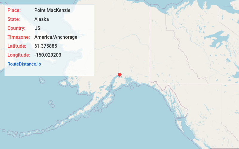 Map of Point MacKenzie