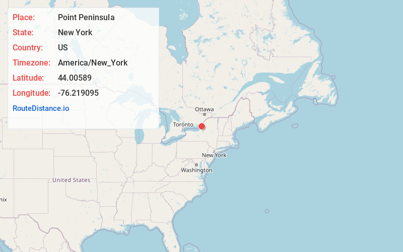 Map of Point Peninsula