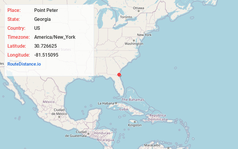 Map of Point Peter