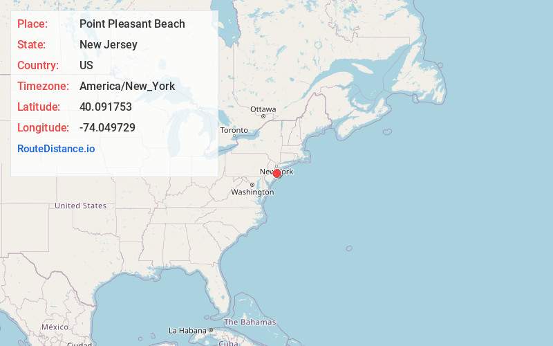 Map of Point Pleasant Beach
