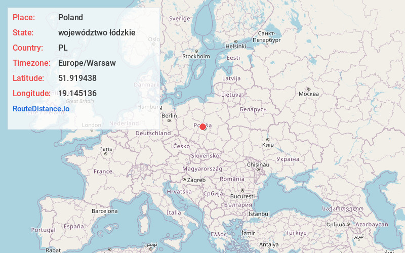 Map of Poland