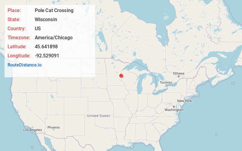 Map of Pole Cat Crossing