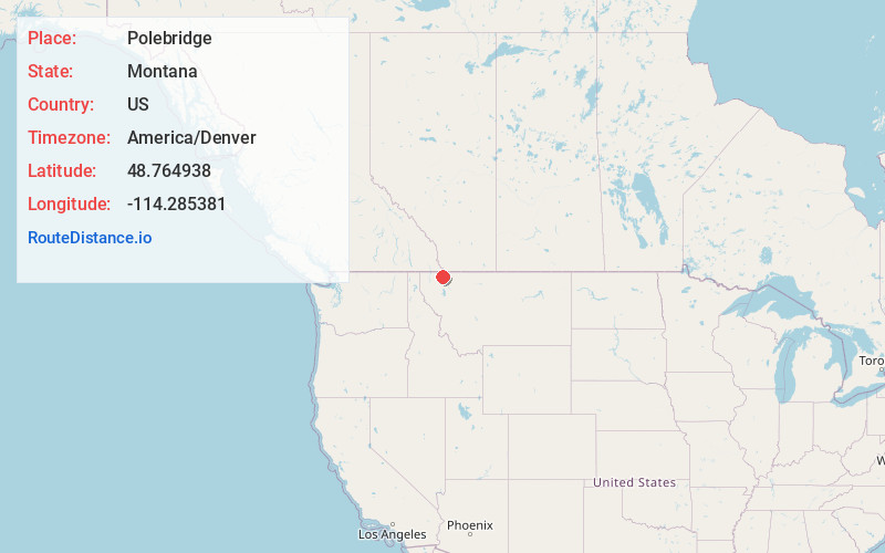 Map of Polebridge