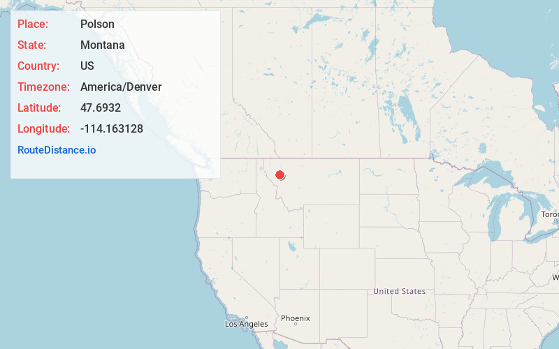 Map of Polson