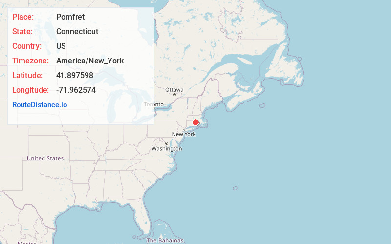 Map of Pomfret