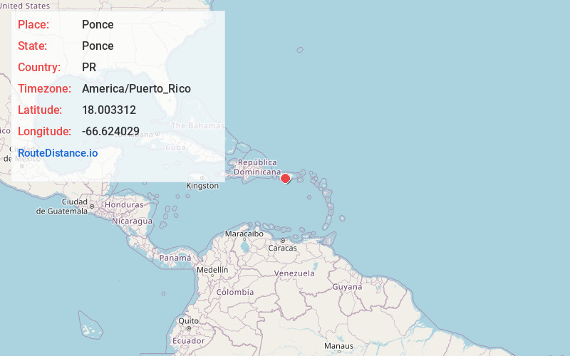 Map of Ponce
