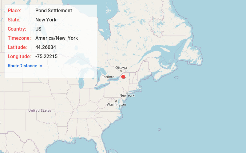 Map of Pond Settlement