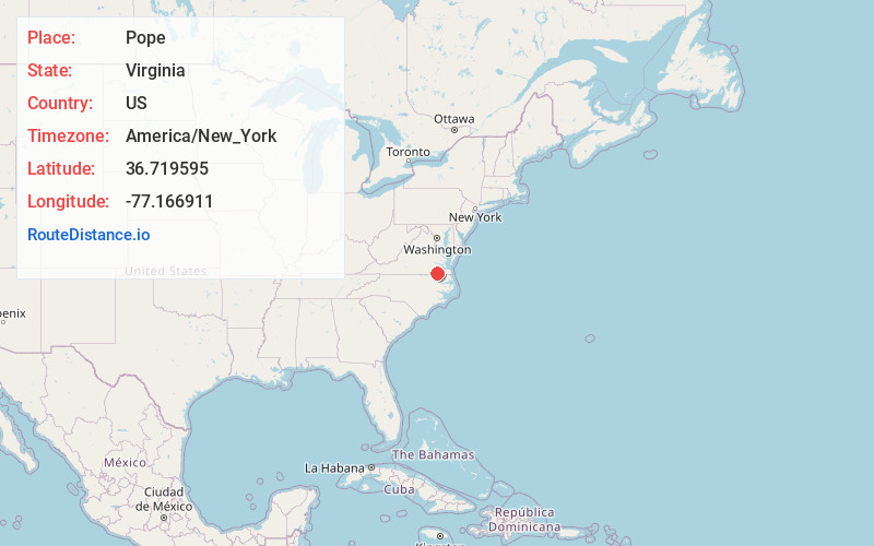 Map of Pope