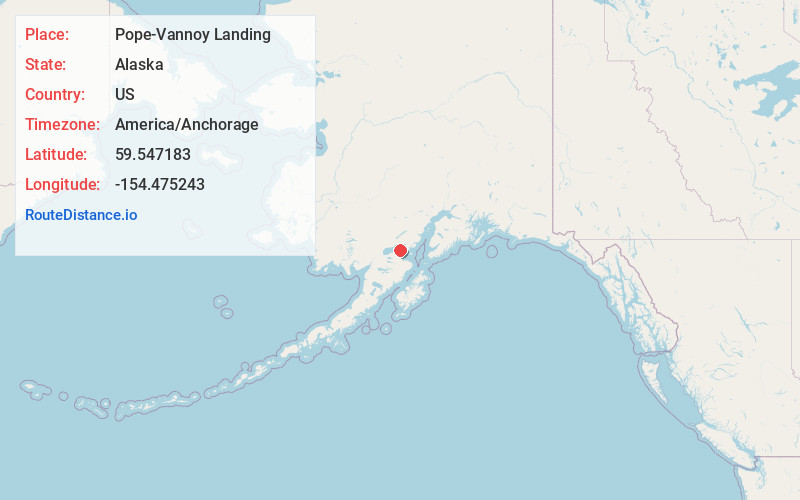 Map of Pope-Vannoy Landing