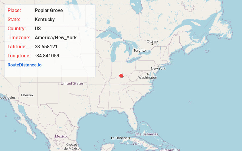 Map of Poplar Grove