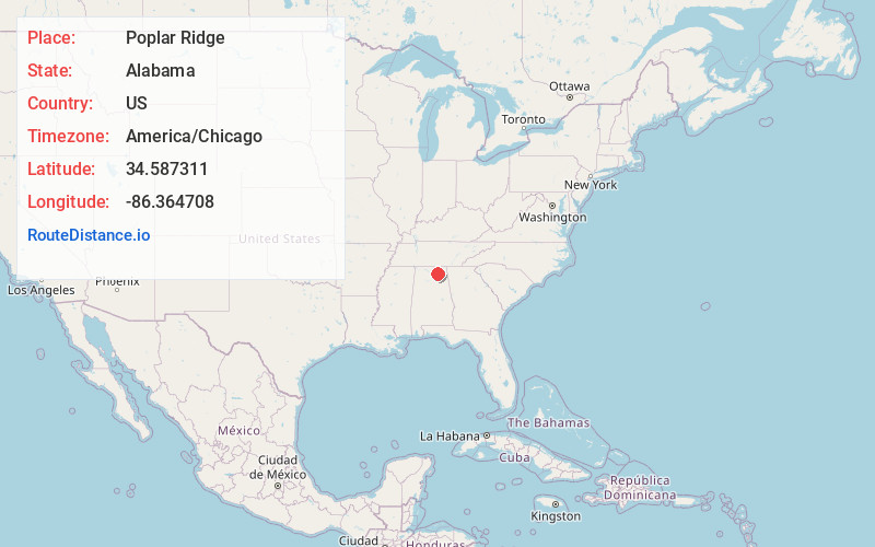 Map of Poplar Ridge