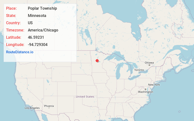 Map of Poplar Township
