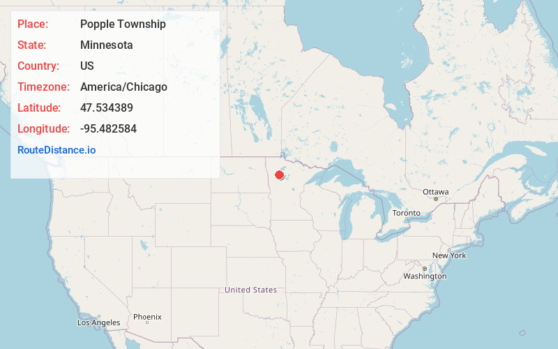 Map of Popple Township