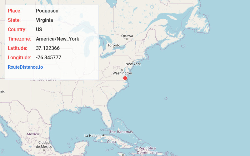 Map of Poquoson