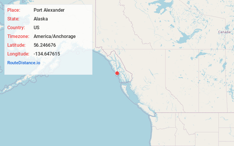 Map of Port Alexander
