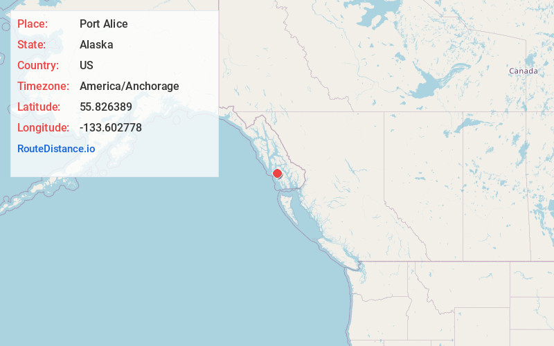 Map of Port Alice