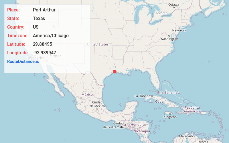 Map of Port Arthur