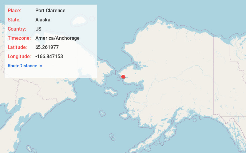 Map of Port Clarence