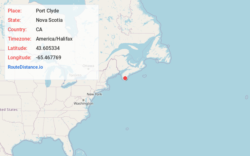 Map of Port Clyde