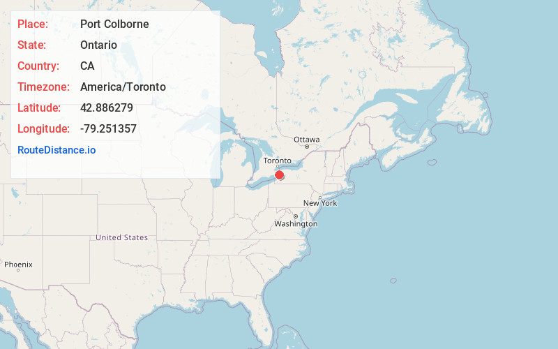 Map of Port Colborne