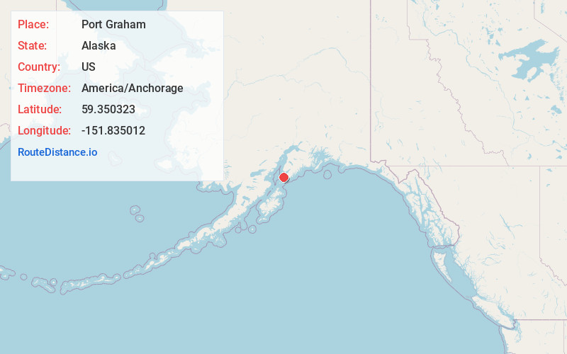 Map of Port Graham