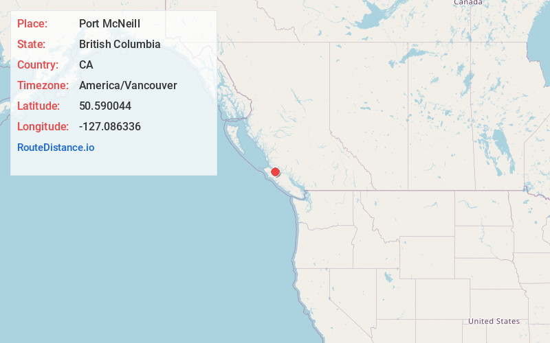 Map of Port McNeill