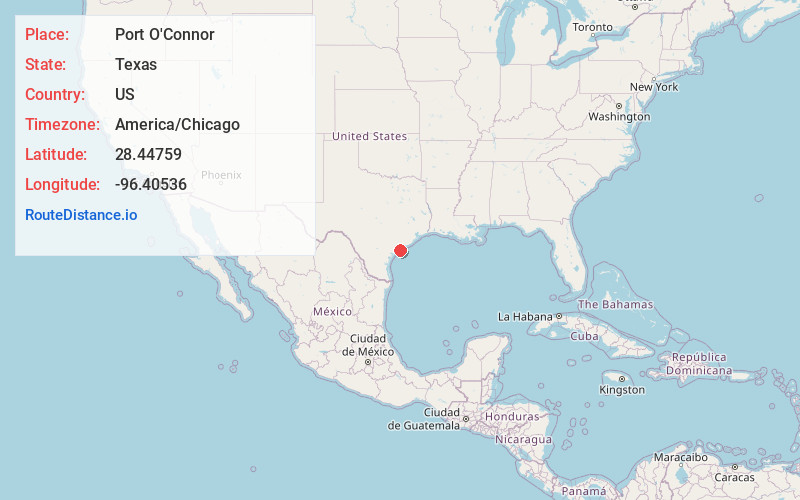 Map of Port O'Connor