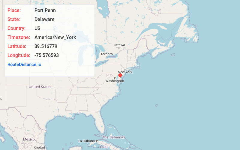 Map of Port Penn