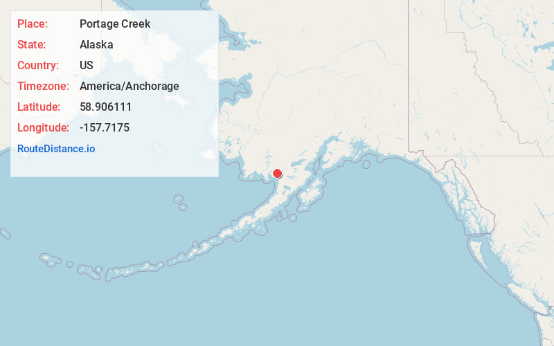 Map of Portage Creek