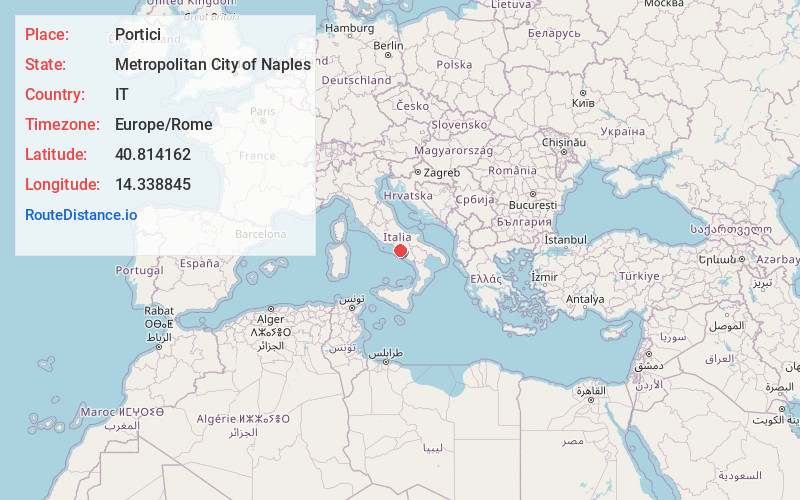 Map of Portici