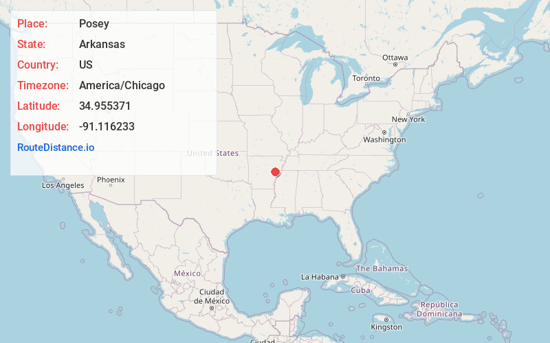 Map of Posey