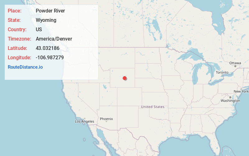 Map of Powder River