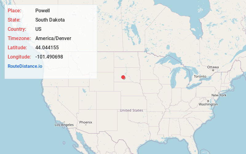 Map of Powell