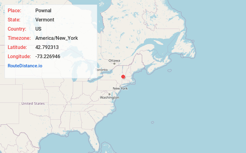 Map of Pownal