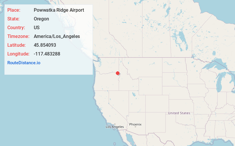 Map of Powwatka Ridge Airport
