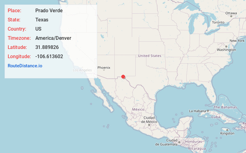 Map of Prado Verde