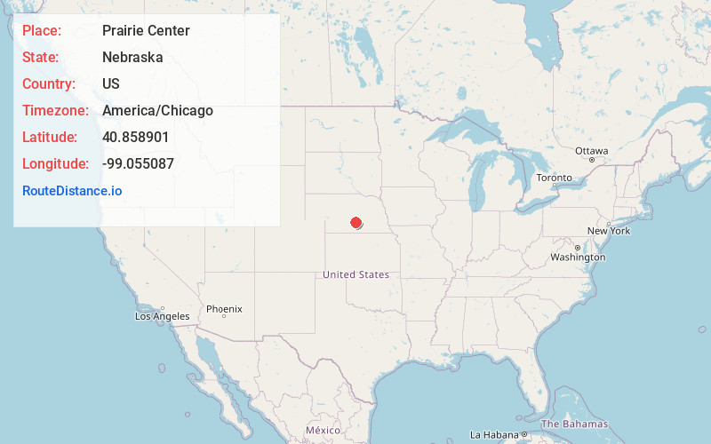 Map of Prairie Center