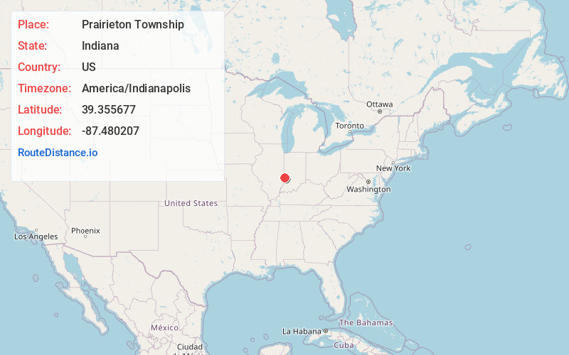 Map of Prairieton Township