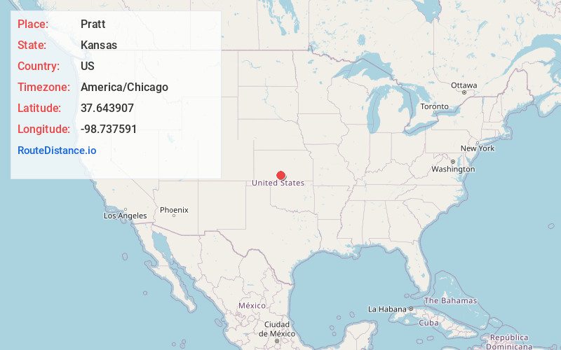 Map of Pratt