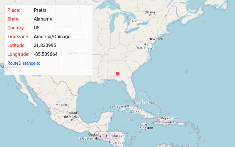 Map of Pratts