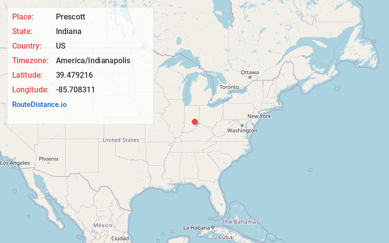 Map of Prescott