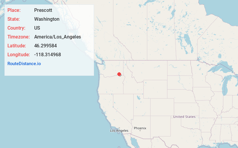 Map of Prescott