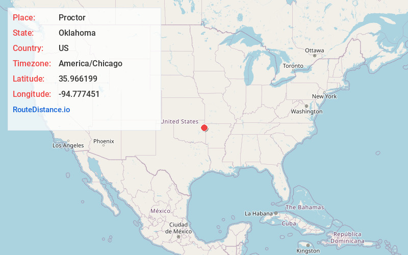 Map of Proctor