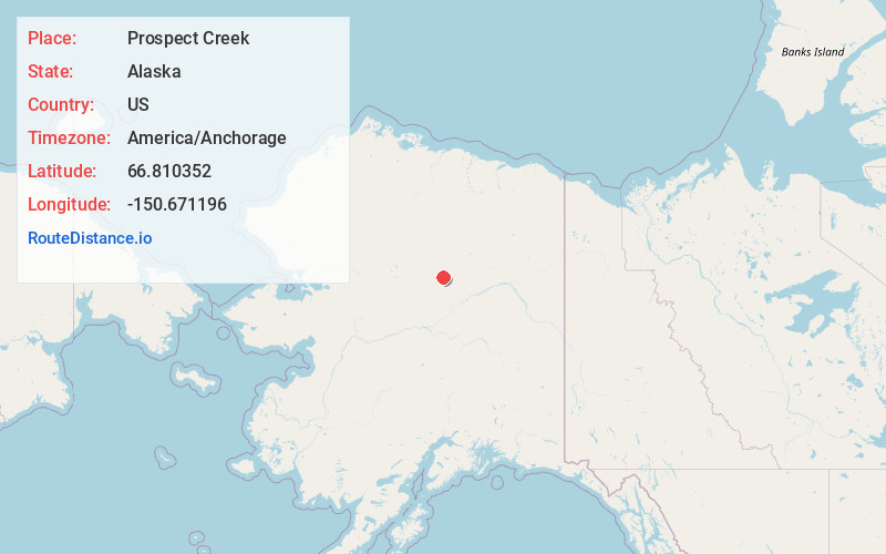 Map of Prospect Creek