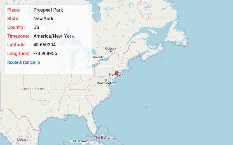 Map of Prospect Park