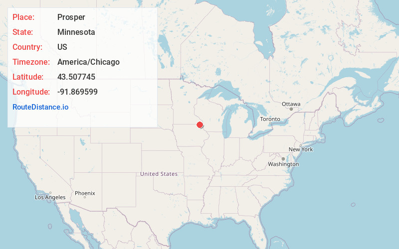 Map of Prosper