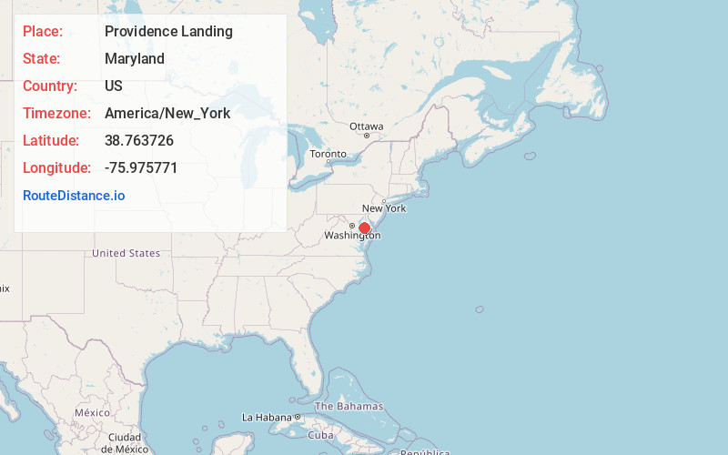 Map of Providence Landing