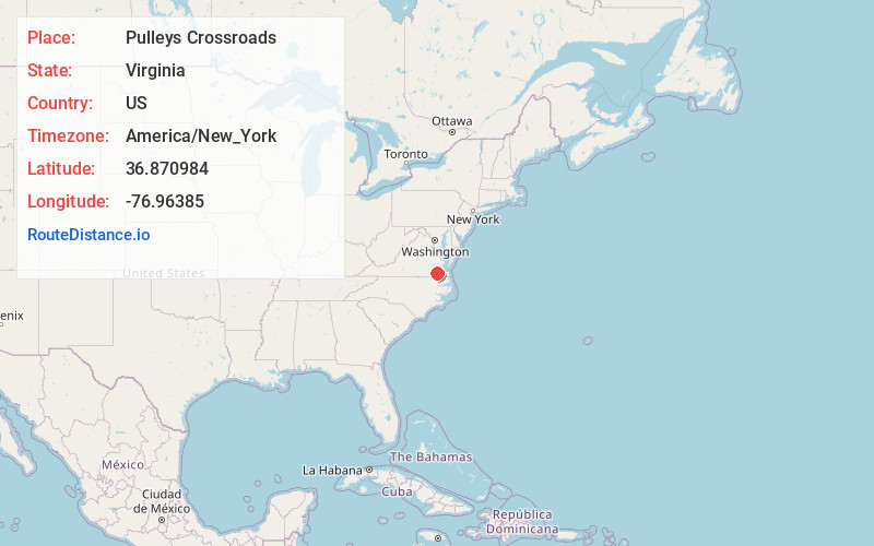 Map of Pulleys Crossroads