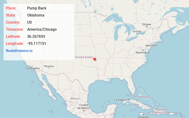 Map of Pump Back
