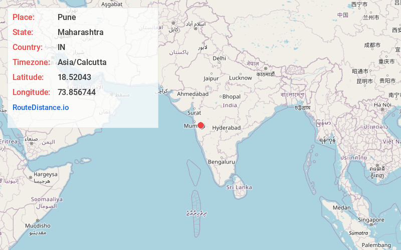 Map of Pune